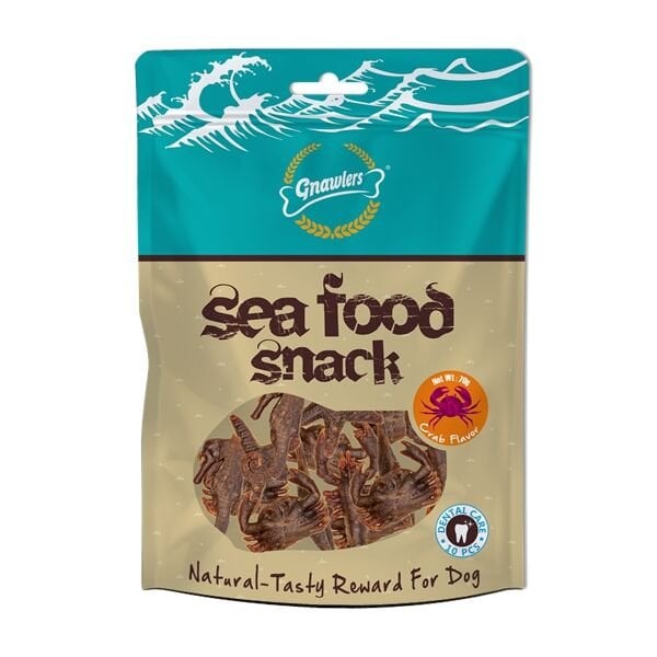 Gnawlers Sea Food Snack Crab 70 Gr
