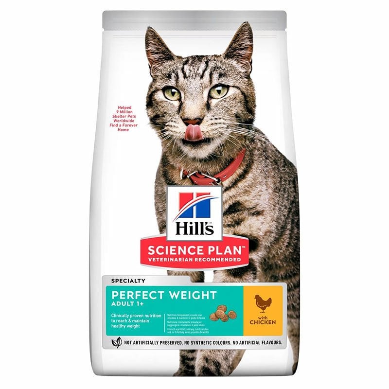 Hills Adult Cat Perfect Weight Chicken 2,5 kg Tavuklu Kedi Maması Kilo Yönetimi