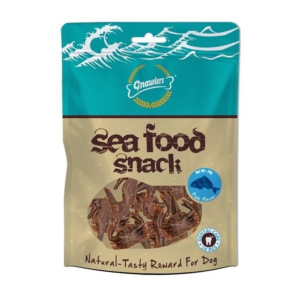 Gnawlers Sea Food Snack Fish 70 Gr