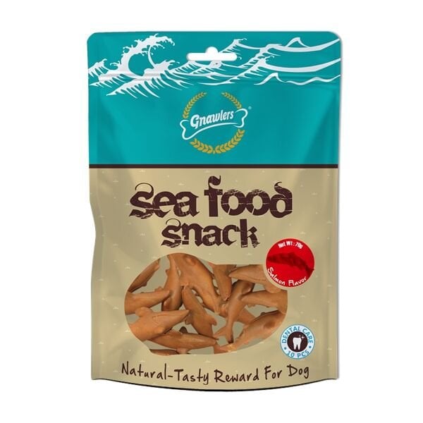 Gnawlers Seafood Snack Salmon 70 Gr