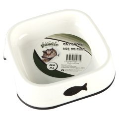 Pawise Balık Desenli Plastik Kedi Mama Kabı
