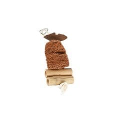 Loofah Bambu ve Hindistan Kabuklu Kuş Oyuncağı