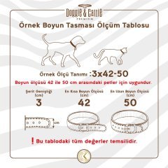 Doggie Yağlı Gerçek Deriden El Yapımı Köpek Boyun Tasması 1,5x25-30cm - Oil Brown