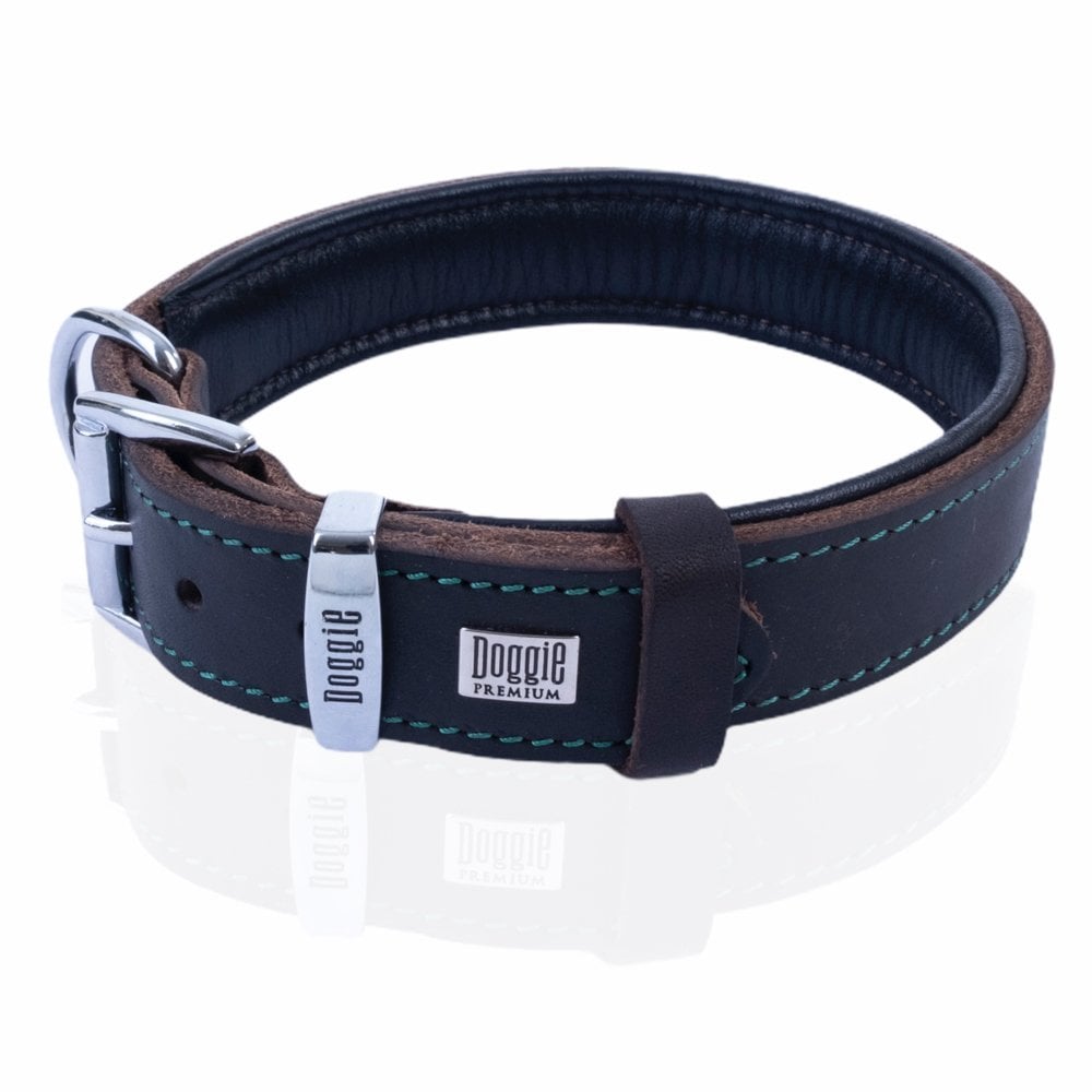 Doggie Yağlı Gerçek Deriden El Yapımı Köpek Boyun Tasması