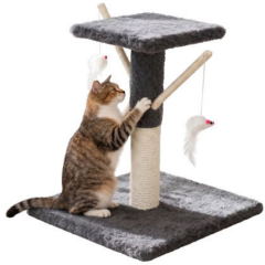 Tommy Teraslı Kedi Tırmalama Tahtası Çok Renkli 34 x 34 x 43 cm