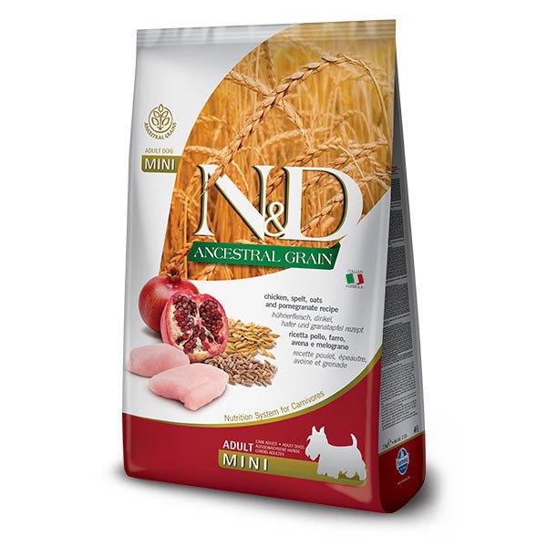 N-D Düşük Tahıllı Tavuk Nar Adult Mini 7 Kg