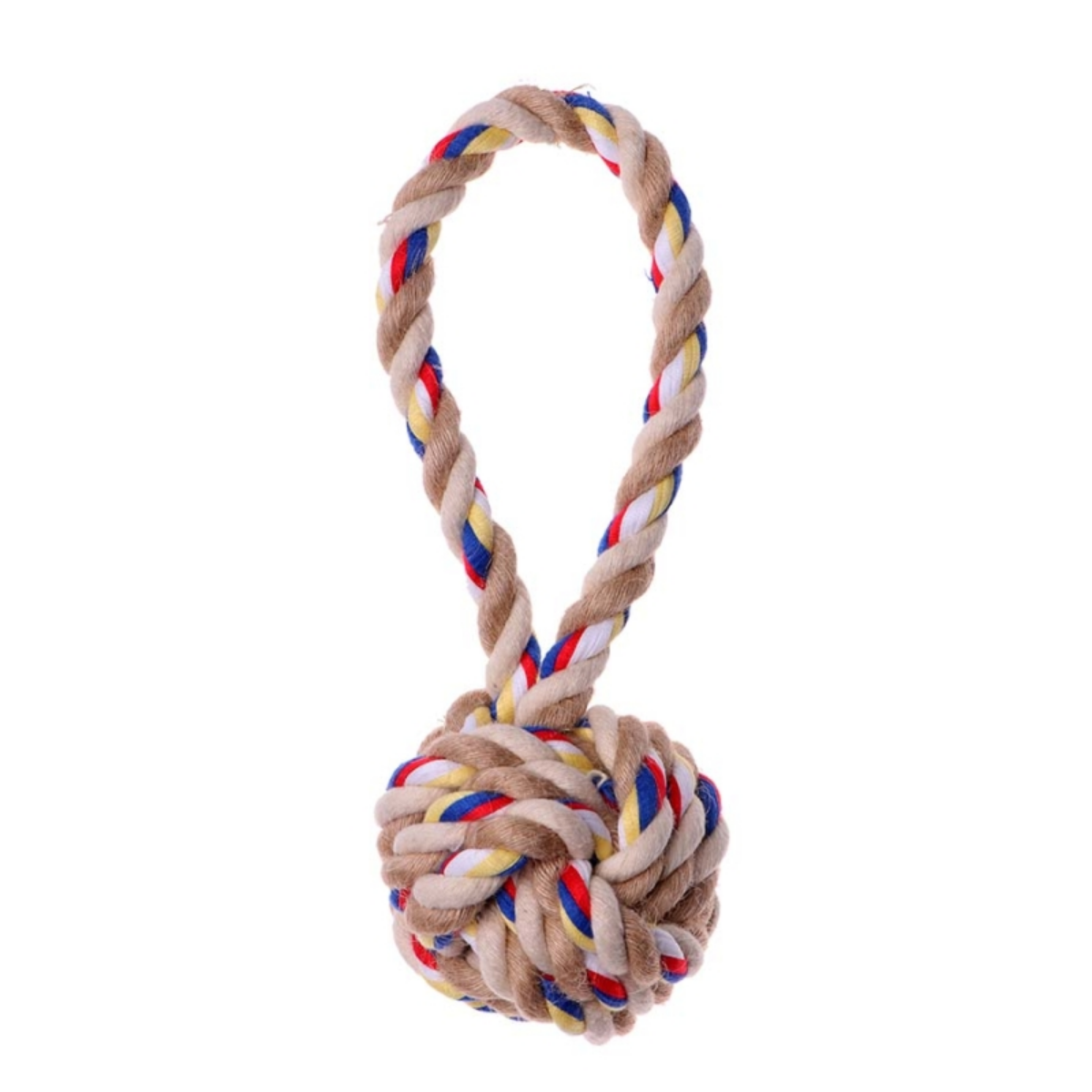 Eastland Halka Örgülü Diş İpi Top 7,5x20 Cm Köpek Oyuncağı