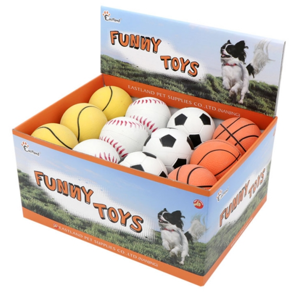 Eastland Kauçuk Köpek Oyun Topu Seti 6,3 Cm 24 Adet