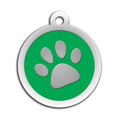 Dalis Pet Tag - Mineli Seri Pati Desenli Künye Kırmızı