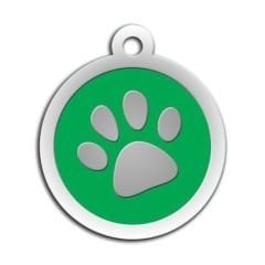 Dalis Pet Tag - Mineli Seri Pati Desenli Künye Mavi