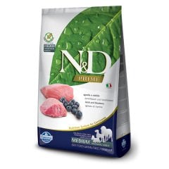 N-D Kuzu Etli Yaban Mersinli Tahılsız Yetişkin Köpek Maması 2.5 Kg
