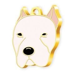 Dalis Altın Renkli Dogo Argentino Köpek Künyesi