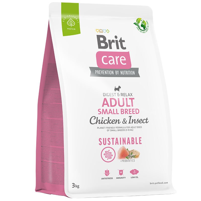 Brit Care Dog Sustainable Adult Small Breed Chicken & Insect 3 Kg Köpek Maması
