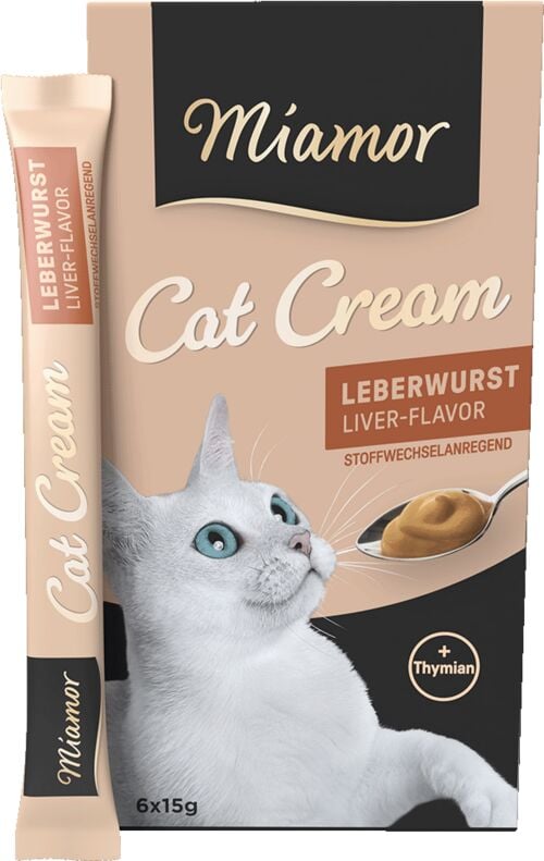 Miamor Cream Ciğerli Sosis Kreması Kedi Ödülü 6 x 15 gr