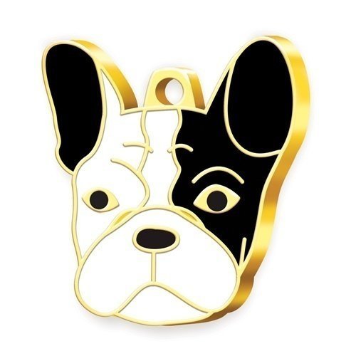 Dalis Altın Renkli Siyah Maskeli Fransız Bulldog Köpek Künyesi