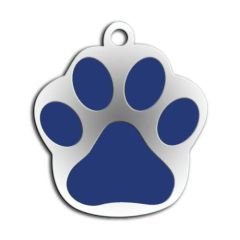 Dalis Pet Tag - Mineli Seri Pati Büyük Künye Beyaz