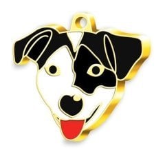 Dalis Altın Renkli Jack Russel Köpek Künyesi (Siyah Maskeli)