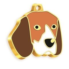 Dalis Altın Renkli Beagle Köpek Künyesi
