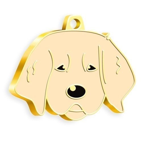 Dalis Altın Yavru Golden Köpek Künyesi Krem