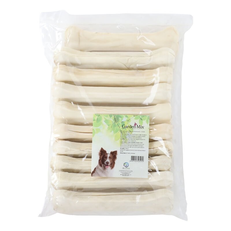Gardenmix Sütlü Deri Kemik Köpek Ödülü 21 cm 150-180 gr 10 Adet