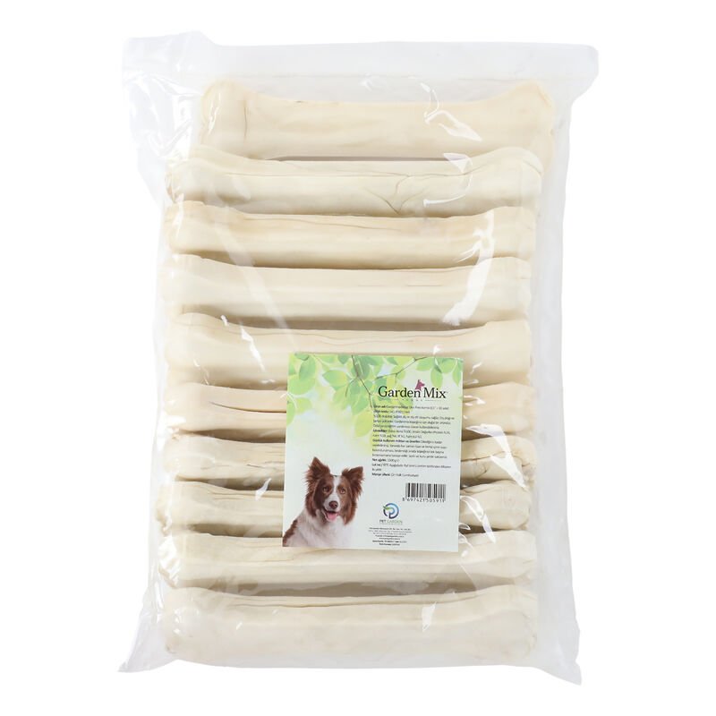 Gardenmix Sütlü Deri Kemik Köpek Ödülü 21 cm 150-180 gr 10 Adet