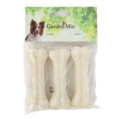 Garden Mix Sütlü Deri Kemik Köpek Ödülü 10 cm 40-45 gr. 3 Adet