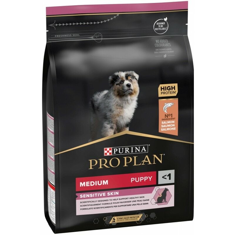 Proplan Medium Sensitive Skin Somonlu Yavru Köpek Mamas 3 Kg
