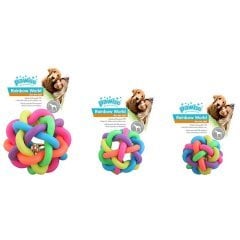 Pawise Köpekler İçin Gökkuşağı Oyun Topu - M