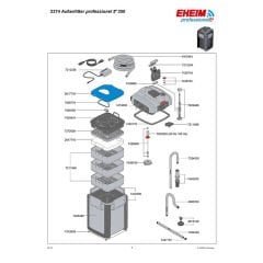 Eheim Professional-5e 350 Dış Filtre 1500 L / hr