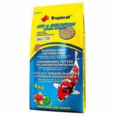 Tropical Koi Goldfish Basic Sticks Havuz Balık Yemi 50 Lt 4 Kg