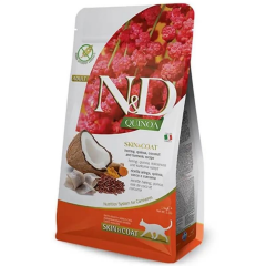 N&D Quinoa Skin Coat Ringa Balıklı Kedi Maması 1,5 Kg