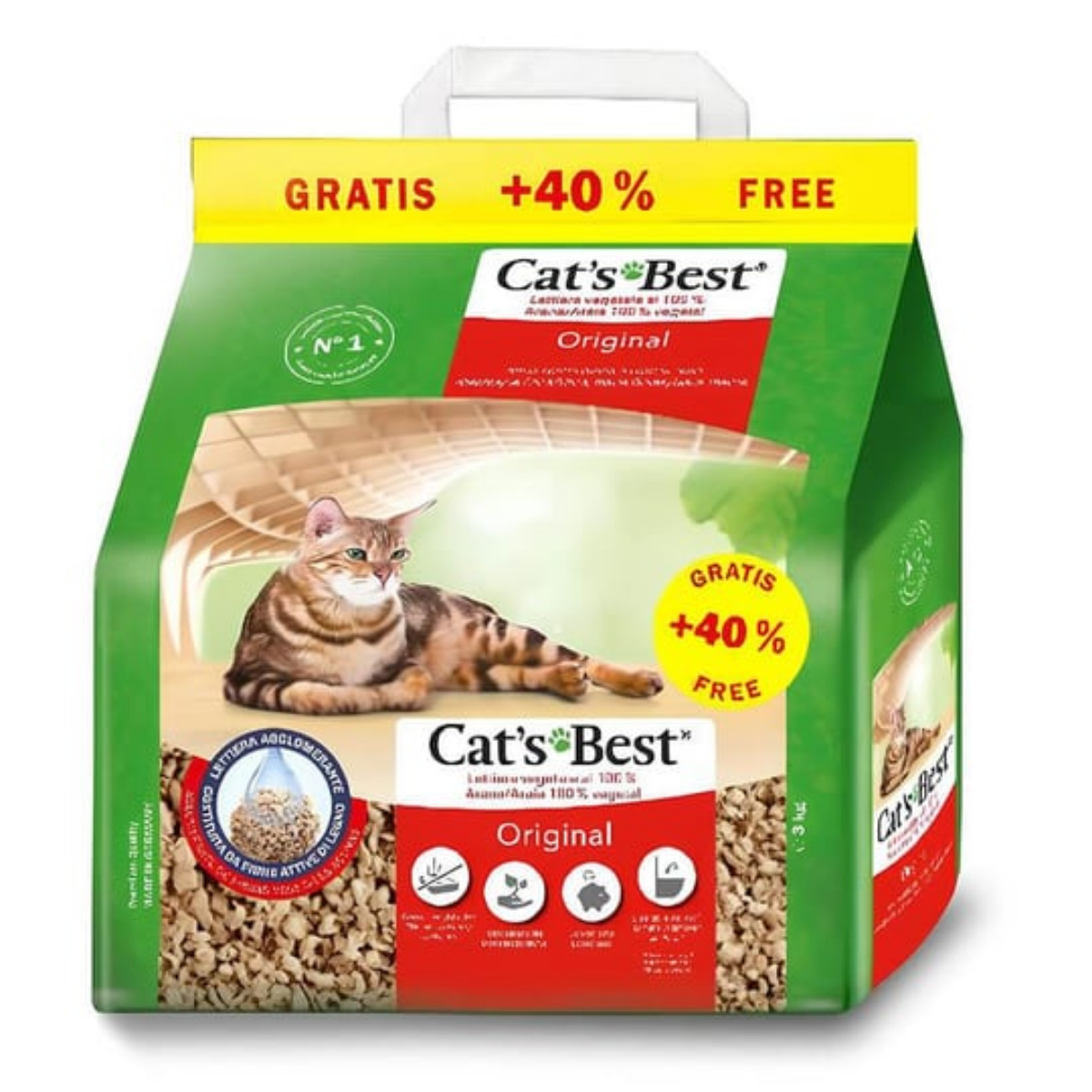 Cats Best Original Doğal Kedi Kumu 5 + 2 Litre 3 Kg