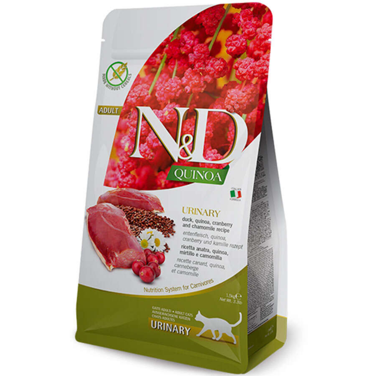 ND Quinoa Urinary Ördek ve Kinoalı İdrar Yolları Destekleyici Kedi Maması 1,5 Kg