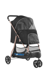 Tommy Evcil Hayvan Arabası Siyah 74.5 x 52.2 x 98 cm Max 15 kg