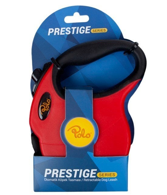 Polo Prestige KIrmızı Otomatik Köpek Tasması Medium 5 m / 20 kg