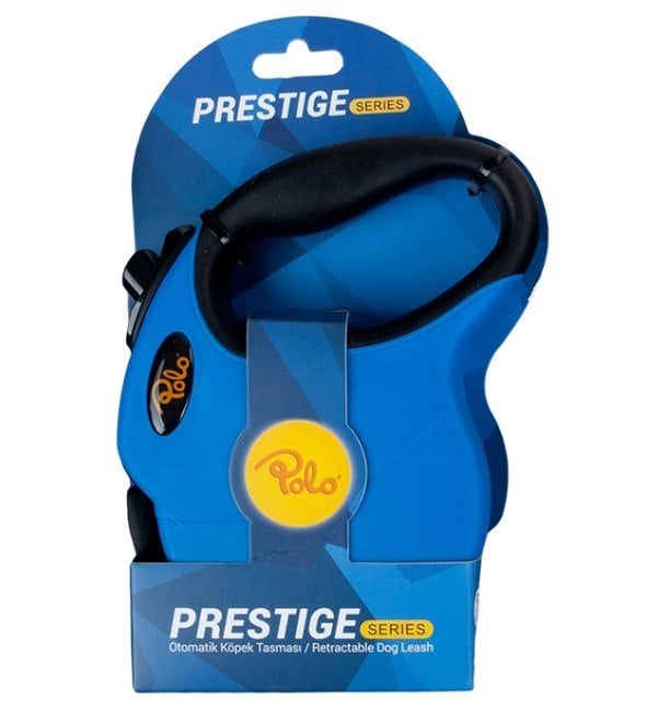 Polo Prestige Mavi Otomatik Köpek Tasması Medium 5 m / 20 kg