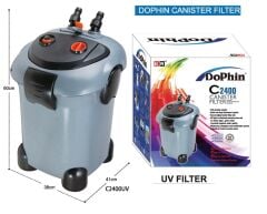 Dophin C-2400-UV  Ultraviyoleli Dış Filtre