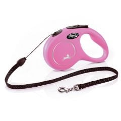 Flexi Otomatik Köpek Tasma İp Small 5 Metre Pembe
