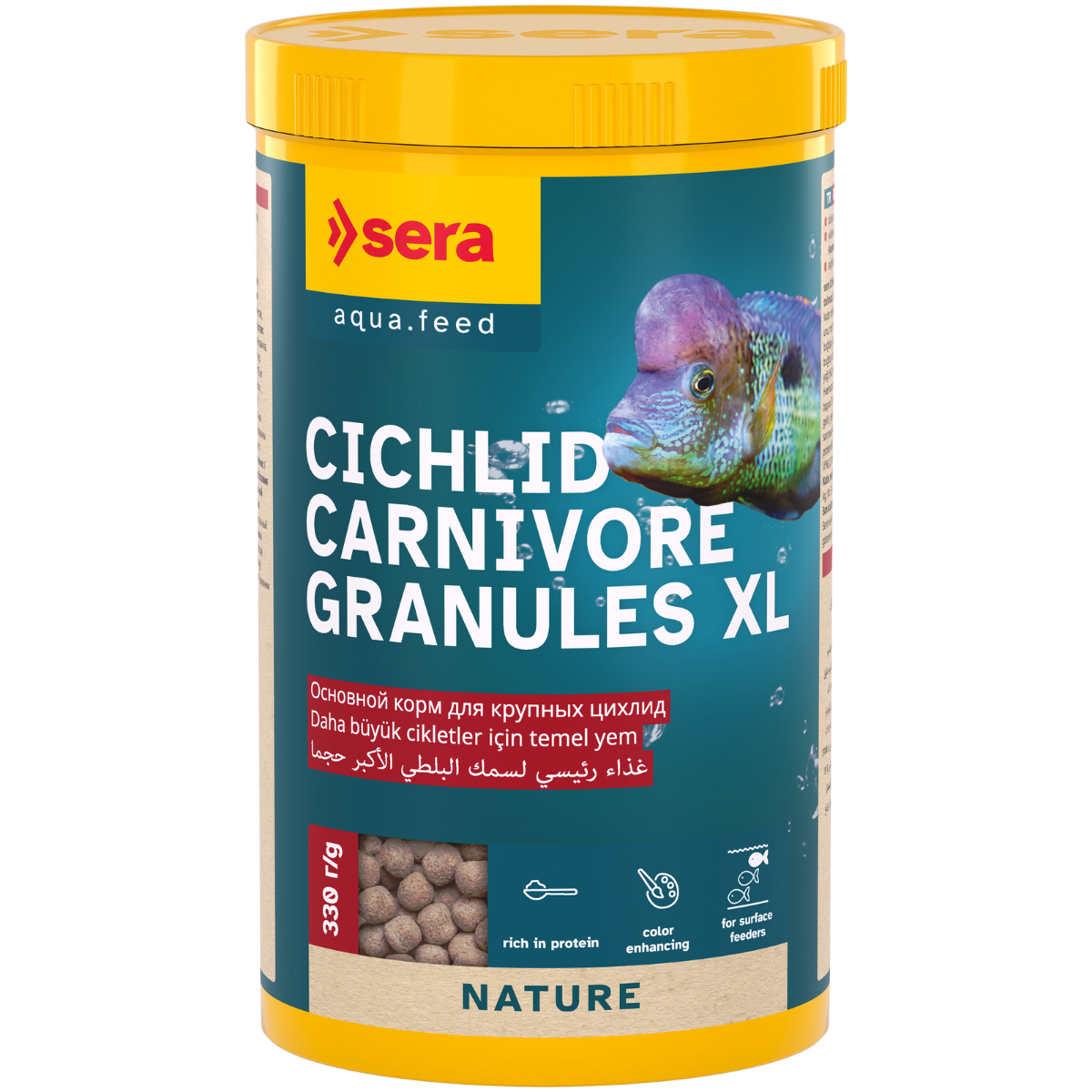 Sera Nature Cichlid Carnivore Granules XL 1000 ml 330 gr