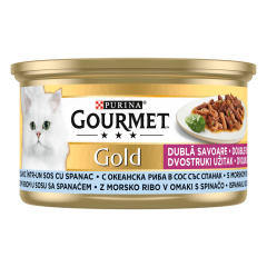 Purina Gourmet Gold Okyanus Balıklı Ispanaklı Kedi Yaş Mama 85 gr