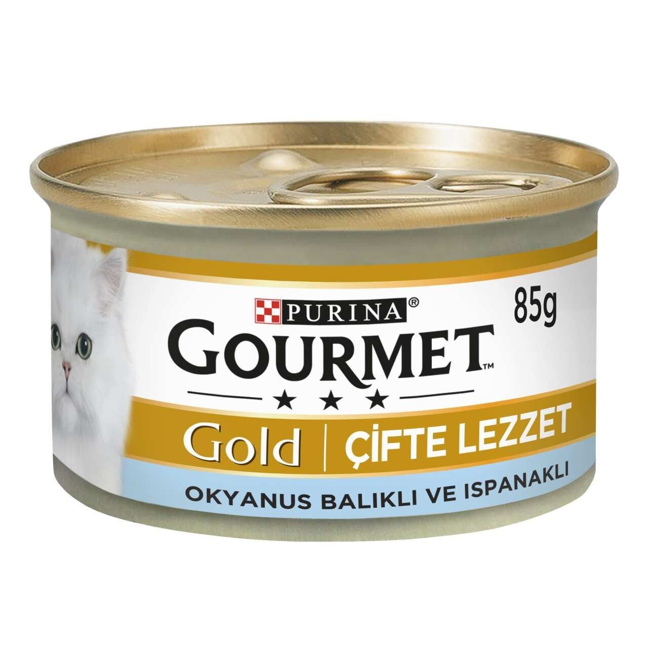 Purina Gourmet Gold Okyanus Balıklı Ispanaklı Kedi Yaş Mama 85 gr