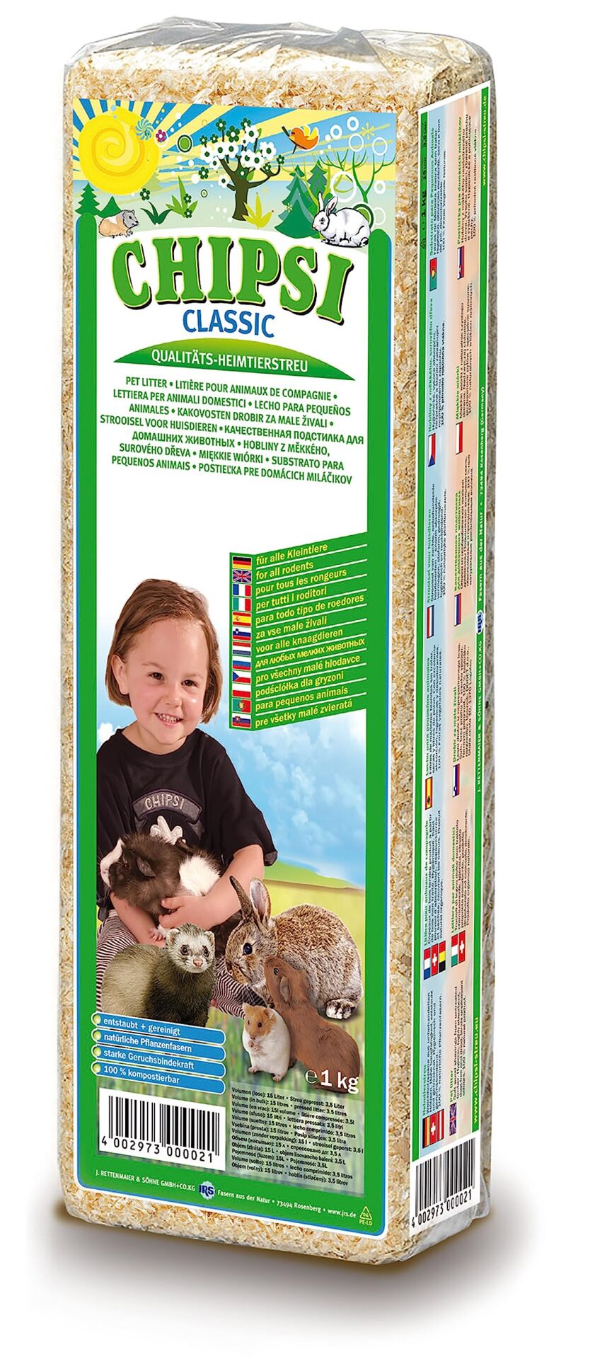 Chipsi Classic Hijyenik Kemirgen Talaşı 15 L