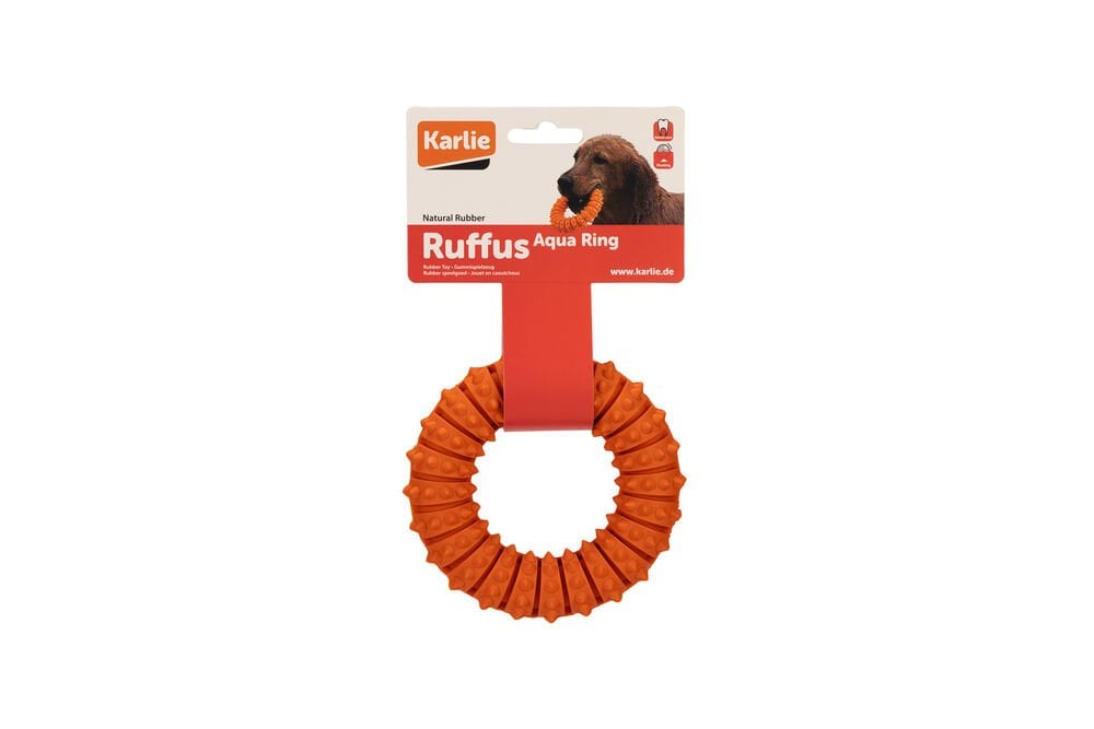 Karlie Toy Ruffus Ring Vanilya Kokulu Köpek Diş Oyuncağı 12 cm
