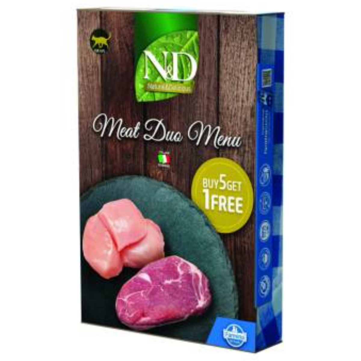 ND Meat Duo Tavuklu ve Kuzu Etli Konserve Kedi Maması 70 Gr 6’lı Paket