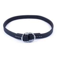 Doggie Eğitim Serisi Yağlı Gerçek Deriden El Yapımı Boğma Ayarlı Eğitim Köpek Tasması 1,5 X 30-40 CM