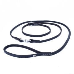 Doggie Eğitim Serisi Yağlı Gerçek Deriden El Yapımı Boğma Ayarlı Eğitim Köpek Gezdirme Kayışı M 1,5 x 160 cm