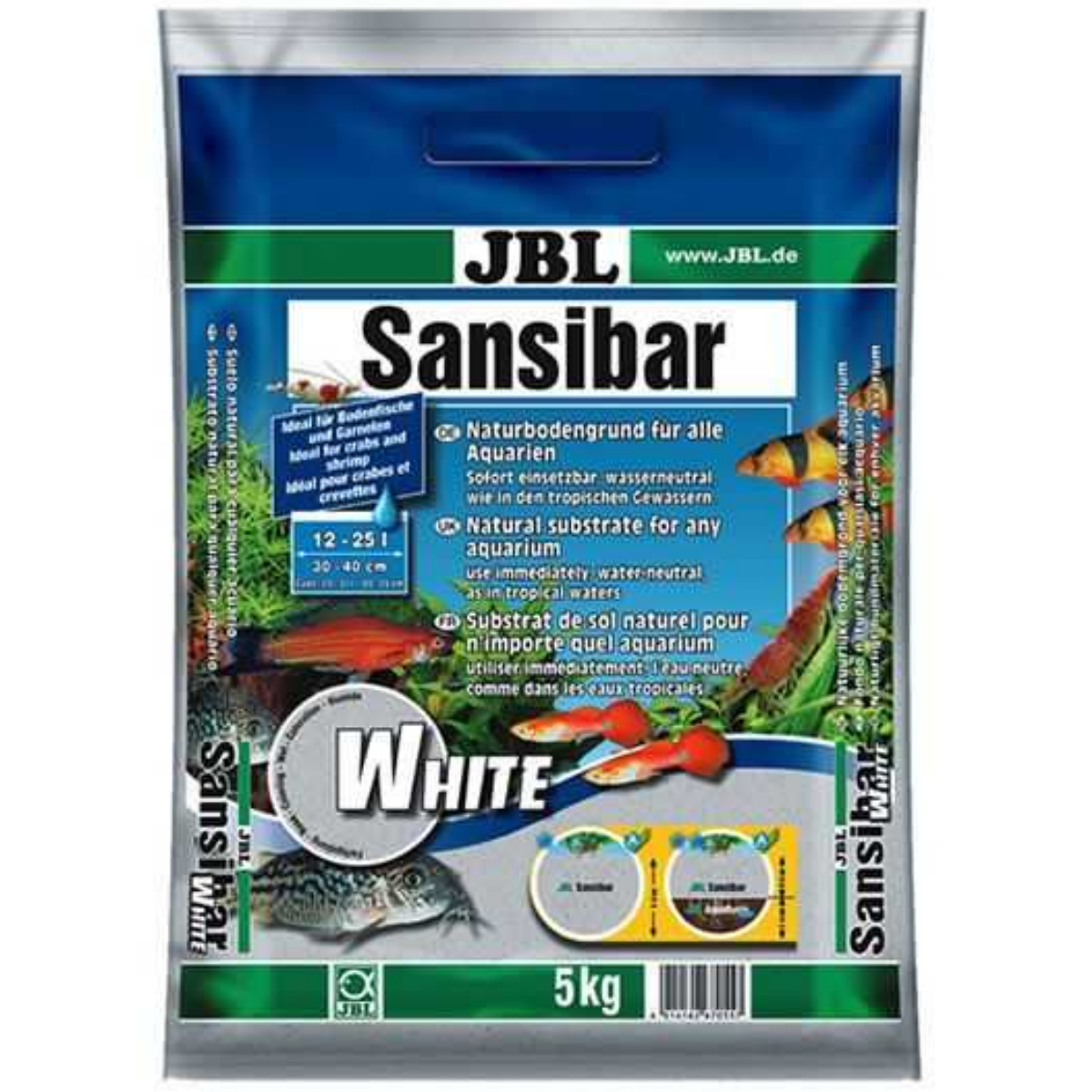 JBL Sansibar White Beyaz Nehir Kumu 0,4-1,4 mm 5 Kg