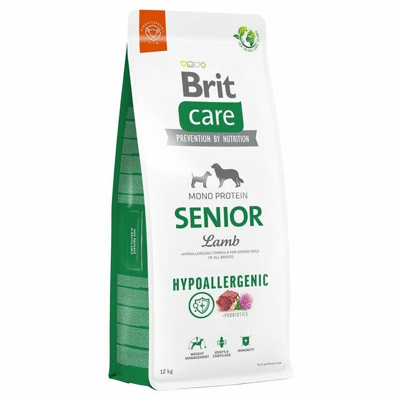 Brit Care Hypoallergenic Senior Lamb Rice 12 Kg Yaşlı Köpek Maması