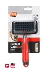 Karlie Kırmızı-Siyah Masaj Fırçası 18 Cm - 10 Cm - 4.5 Cm