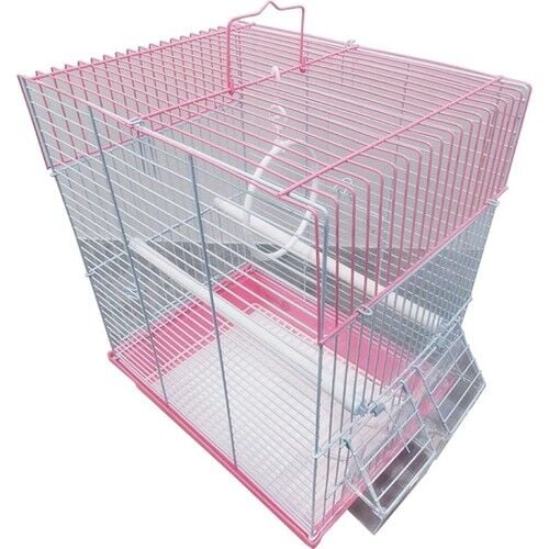 Dayang Çift Renkli Çift Kapılı Düz Muhabbet Kuşu Kafesi